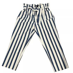 These Ashley Stewart pants are a size 22 with a blue and white striped